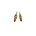 thumbnail image 1 of Minnieouse Abalorio de columna hexagonal, hallazgos para hombres y mujeres, colgante de vacaciones, abalorios de cristal, pendientes artesanales Ropa, zapatos y accesorios Miscelánea Marrón plateado, 1 of 6