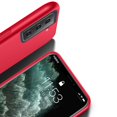 thumbnail image 5 of ELEHOLD for Samsung Galaxy S22 5G Slim Case, TPU Bumper + PC Fashion Diagonal Line Skin Touch Luxury Elegant Lightweight Magnetic Shockproof Non-Slip Soft Grip Flexible Ultra-Thin Case,Red, 5 of 5