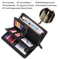 thumbnail image 7 of FALAN MULE Wallets for Women Trifold Wristlet Wallets Large Capacity RFID Blocking Ladies Purse Credit Card Holder, 7 of 7
