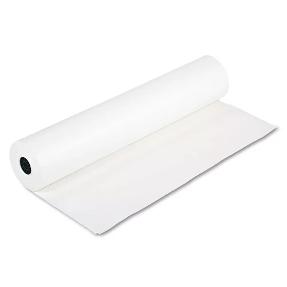 Pacon Rainbow Duo-Finish Paper Roll 36"W x 1000'L White (0063000) P0063000