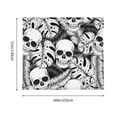 thumbnail image 3 of Disketp Skull and palm leaves Tapestry 60x51 InchesTapestry for Living Room Bedroom Home, 3 of 6