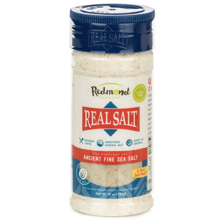 Redmond Real Sea Salt - Natural Unrefined Organic Gluten Free Fine, 10 Ounce Shaker (1 Pack) 1 (Best Unrefined Sea Salt)