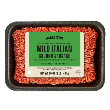 Marketside Mild Ground Italian Sausage, Pork, 1 lb (Fresh)