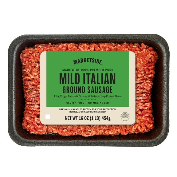Marketside Mild Ground Italian Sausage, Pork, 1lb (Fresh)