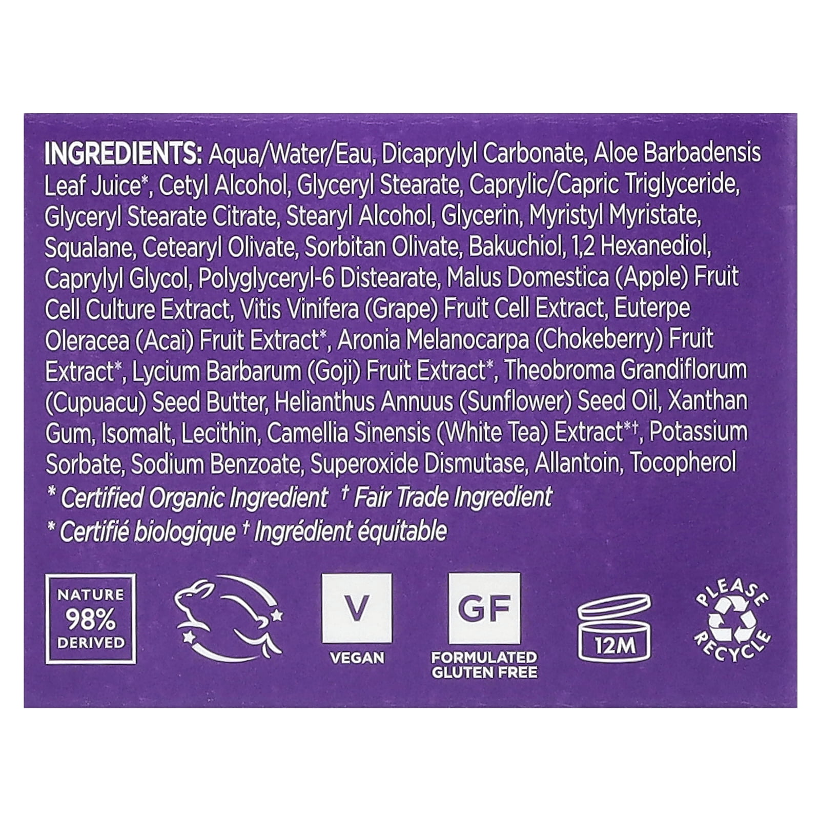 Andalou Naturals Rejuvenating Eye Balm, Plant-Based Retinol Alternative, 0.45 oz (13 g)