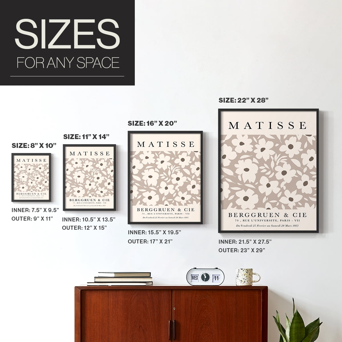 Matisse CCIX in Solid Wood 8 x 10 Framed Print