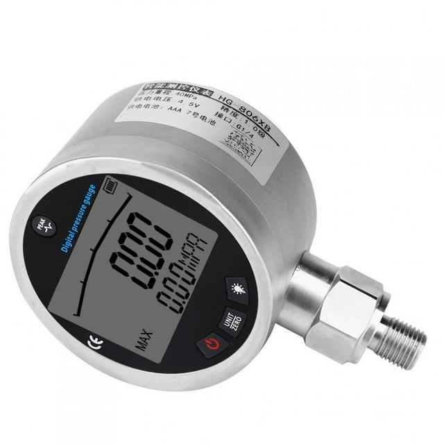 Manomètre Numérique G1/4 avec Connecteur 0-40MPa Sans Batterie