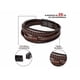 thumbnail image 2 of Pulsera De Cuero Con Hebilla Trenzada Regalo Para Hombre Xtellar cafe, 2 of 4
