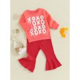 thumbnail image 3 of FAROOT Baby Girl Outfits Sweatshirt + Checkerboard/Solid Color Pants Set Toddler Clothes, 3 of 9