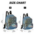 thumbnail image 2 of FORMRS Mini Backpack Purse for Women Travel Daypack Casual Shoulder Bag, Blue Tree, 2 of 7