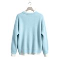 thumbnail image 5 of FAIWAD Crew Neck Layered Sweatshirt for Women Oversized Patchwork Long Sleeve Pullover Side Split Casual Sweatshirts, 5 of 7