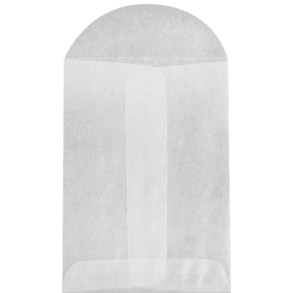 LUXPaper 2 3/4 x 2 3/4 Open End Envelopes, Glassine, 100/Pack
