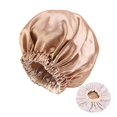 thumbnail image 1 of Gorro De Satén De Gran Tamaño Para Mujer, Gorro Redondo De Satén De Doble Color Grande A Prueba De Viento, Gorro Ajustable Para El Pelo, Gorro Para Dormir Para Las Cuatro Estaciones seitruly AP007581-03, 1 of 5