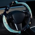 thumbnail image 2 of Starry Shark Car Wheel Cover, 14.5 Inch Printing PVC Leather Auto Accessories Steering Wheel Cover, 2 of 6