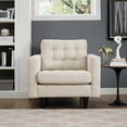 thumbnail image 5 of Modway Empress Modern Upholstered Fabric Tufted Armchair in Beige, 5 of 5