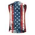 thumbnail image 5 of VBTAPA Mens 4th July USA Flag Tank Top Sleeveless Novelty Graphic Tees Independence Day Casual Patriotic Tops White L, 5 of 6