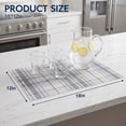 thumbnail image 7 of Unique Bargains Placemats Set of 6 Placemats for Kitchen Dining Table Washable Gray Blue, 7 of 7