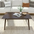 thumbnail image 5 of Plank+Beam Solid Wood 40" Mid Century Modern Coffee Tables for Living Room, Walnut, 5 of 7