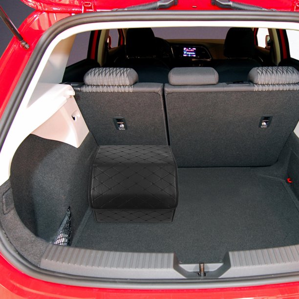 BESTYASH Organizador Plegable Para Maletero De Auto En Cuero Sintético Para Múltiples