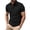Black-A#10223, variant on Hearthz Textured Knit Men's Polo Shirt Short Sleeves Men Button Down Shirt Summer Vacation Beach Collared Golf Shirts