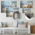thumbnail image 4 of Designart "Alpaca Blue horizon II" Animals Metal Wall Decor, 4 of 5