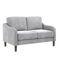 thumbnail image 3 of DHP Marbella 2-Seater Loveseat Sofa, Small Modern Couch, Gray Velvet, 3 of 18