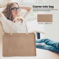 thumbnail image 4 of Moontgen Burlap Tote Bags Blank Jute Beach Handbag Gift Bags with Handle (M), 4 of 9
