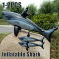 thumbnail image 2 of 1-2PCS Floating Shark Toy for Kids Children Inflatable Pool Toys Giant Float Inflatable Toys for Swimming Pool Beach Accessories 1PC Shark, 2 of 6