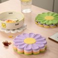 thumbnail image 2 of serony Placemat Heat Insulation Flower Pad Holder Kitchen Table Mat Anti-scalding Washable Reusable Drink Coaster Countertop White, 2 of 9