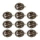 thumbnail image 4 of 10 juegos de bandejas ovaladas con colgante de parche de cristal, cabujón de cristal transparente, azulejos de cúpula, materiales de joyería DIY, 4 of 5