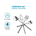 thumbnail image 4 of Juego De Cubiertos Acero Inoxidable De 24 Piezas 6 Personas Color Plata, 4 of 4
