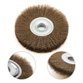 thumbnail image 6 of 3 Inch 80Mm Copper Wire Wheel Brush For Bench Grinder Metal Polishing For Deburring Angle Grinder Replacement Accessories, 6 of 8