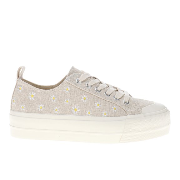 Corkys Womens Take The Lead Floral Lace Up Athletic Sneakers Casual Shoes