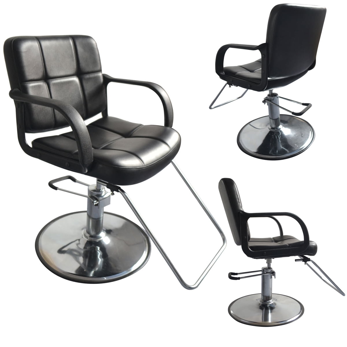 Heberry Leisure Swivel Chair Casual Lift Chair Office Work Chair Beauty Salon Chair Black 