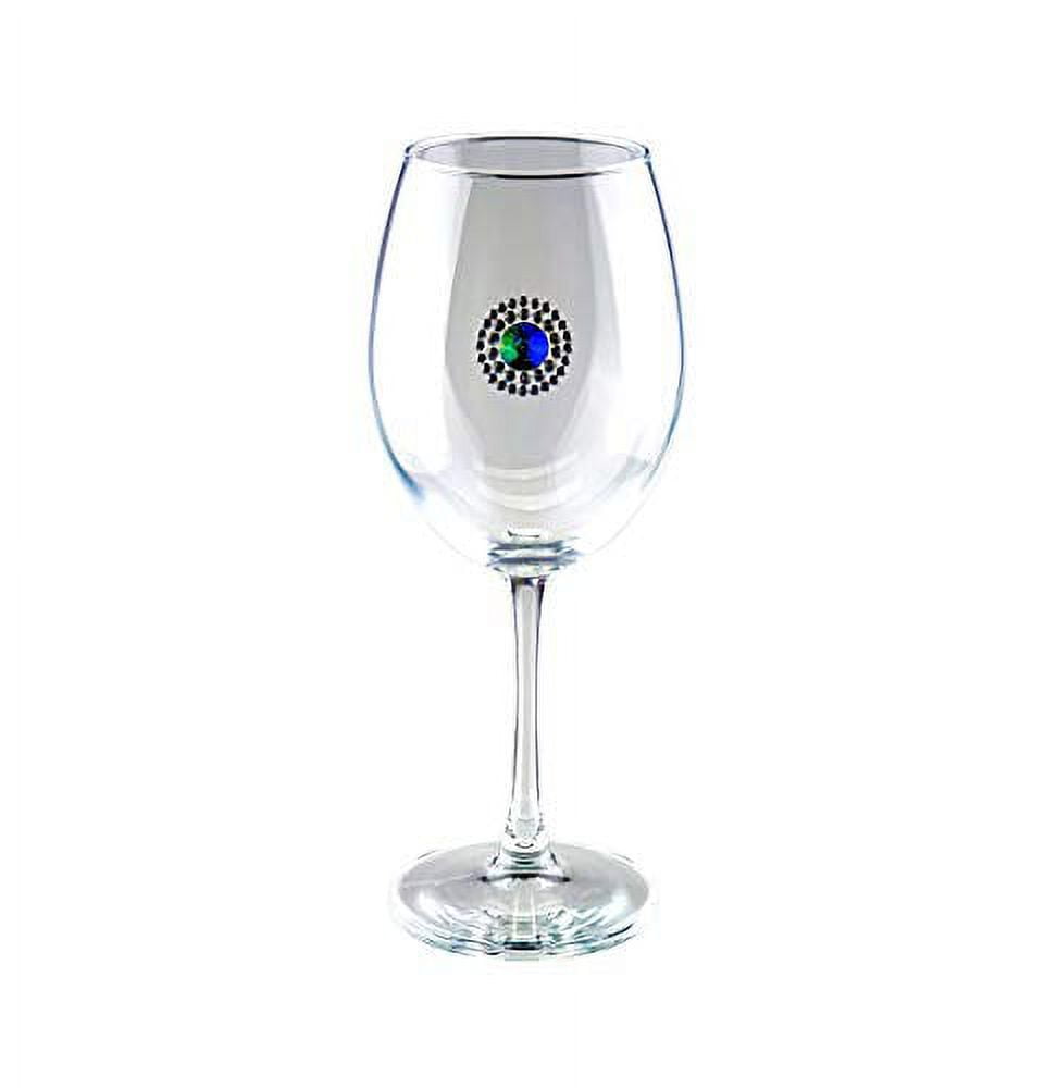 Sold at Auction: Swarovski, Swarovski Crystalline Gemstone Stem Wine Glass  SET