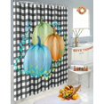 thumbnail image 6 of Fall Fall Pumpkin Buffalo Plaid Shower Curtains for Bathroom, Waterproof Fabric Shower Curtain for Bathroom Bathtub Decoration, Machine Washable, 36"x72", 6 of 9