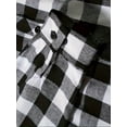 thumbnail image 5 of YUBIKWETE Men's & Big Men's Long Sleeve Plaid Flannel Hooded Shirt, Sizes S-3XL, 5 of 6