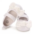 thumbnail image 4 of hirigin Baby Girls Bowknot First Walking Shoes Princess Soft Party Shoes for Newborn Infants Prewalker, 4 of 8