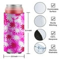 thumbnail image 4 of 2 Pieces Neoprene Beer Can Cooler Insulated Collapsible Can Sleeves Maple Leaves Purplish Red Soda Beer Can Covers for Energy Drink & Beer, 4 of 4
