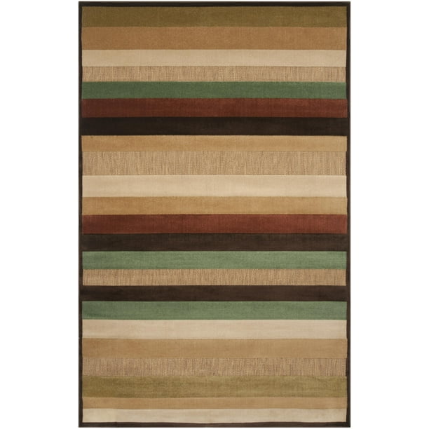 Woven Warm Stripes Natural Indoor/Outdoor Area Rug (8'8 x 12