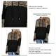 thumbnail image 5 of Sudadera con capucha ANGGREK con estampado de leopardo bloque de color para Mujer, 5 of 6