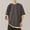 Dark Gray, variant on Men's Shirts Qiggri Men's Solid Color Casual Fake Two Piece Short Sleeved Round Neck Shirts Mens Shirts Casual