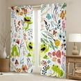 thumbnail image 2 of Kawaii Frog Curtains for Living Room 2 Panels 42"Wx84"L,Mushroom Floral Curtains & Drapes Cartoon Animal Blackout Curtains,Watercolor Flowers Leaves Curtains Cute Room Decor, 2 of 6