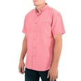 thumbnail image 2 of Visive Oxford Men's Dress Shirt - Short Sleeve Button Down - Comfortable Casual Fit - Available in Big and Tall Sizes - Solid Modern Colors - For All Occasions - Versatile for Office and Casual Wear, 2 of 7