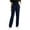Navy, variant on Womens Sweatpants Relaxed Fit Straigh Leg Sports Pants with Pocket Solid Color Elasticc Waist Slacks Ladies Pants