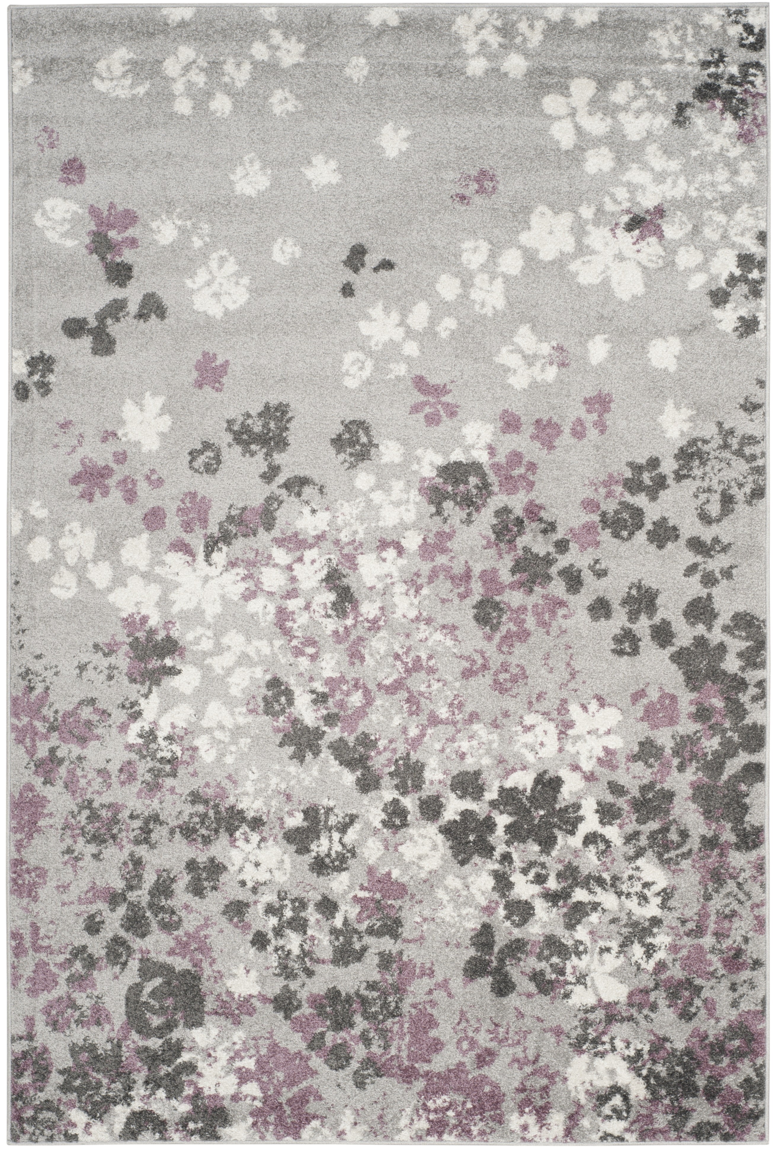 SAFAVIEH Adirondack Jermaine Floral Area Rug, Light Grey/Purple, 5'1" x 7'6"