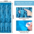 thumbnail image 2 of Siloon 3Pcs Door Streamers,3.28ft x 6.56ft,Photo Booth Backdrop Metallic Streamers Foil Fringe Curtains for Birthday,Christmas,New Year,Bachelorette,Disco Party Streamers Decor(Light Blue), 2 of 7