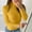 Yellow, variant on QUNYINEY Turtleneck Womens Sweaters White Pullover Solid Ribbed Knit Tops Lightweight Casual Regular Long Sleeve Sweaters