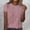 Pink, variant on Alllist Women's Tops Blue Short Sleeve Striped Crew Neck T-Shirts Spring Blouses