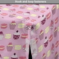 thumbnail image 4 of Cupcakes Dog Crate Cover, Pastry Arrangement Muffins and Macaroon Cookies, Easy to Use Pet Kennel Cover Small Dogs Puppies Kittens, 7 Sizes, Pink Multicolor, by Ambesonne, 4 of 6